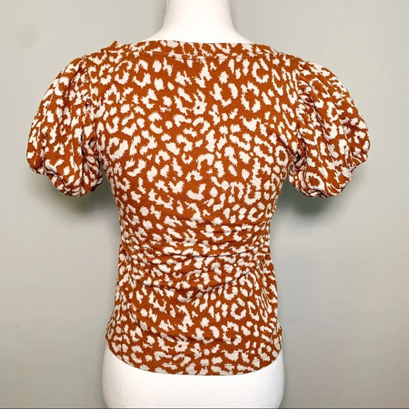 Free People No Type Top - Brown Leopard - Picture 6 of 8